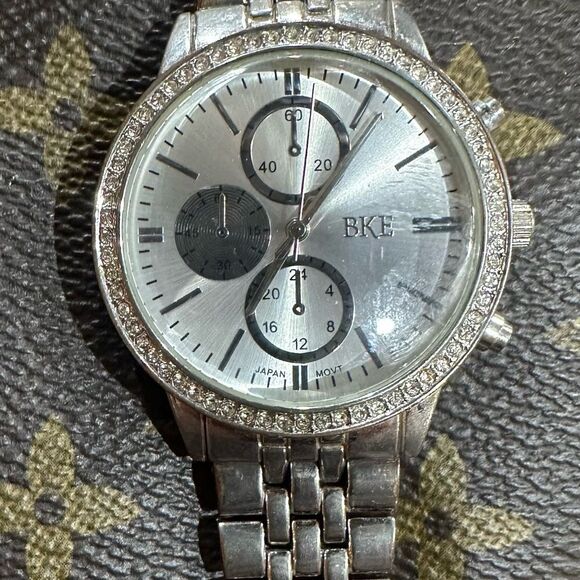BKE Buckle Ladies Silver Watch with Crystal Accents - Picture 7 of 12